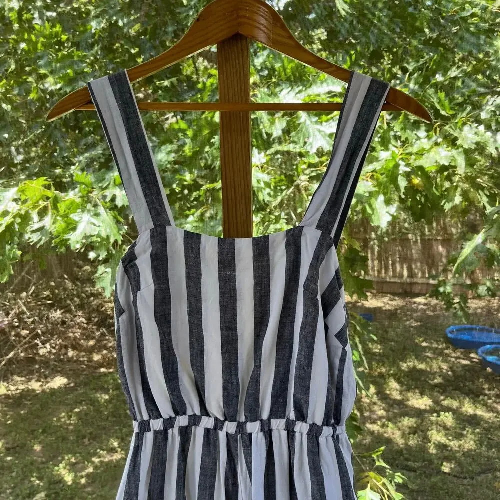 Reformation Women's Striped Sleeveless Jumpsuit Size 2